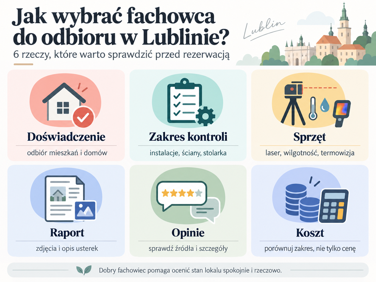 6 rzeczy, które warto sprawdzić przed rezerwacją fachowca do odbioru w Lublinie